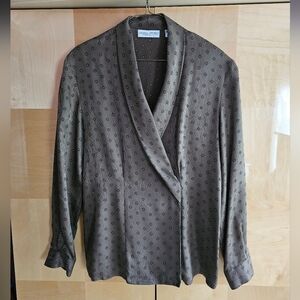 Retro Vintage 90's Valerie Steven's Silk Blouse Sz. 4